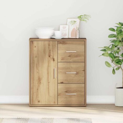Sideboard Artisan oak 60 x 31 x 70 cm Engineered wood vidaXL