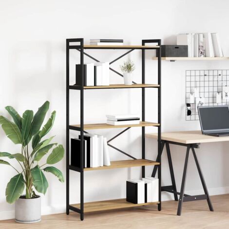 Bookshelf 80 x 30 x 155 cm Engineered Wood Artisan Oak vidaXL (1/5)