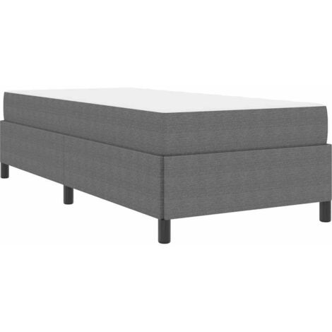 Bed Frame Light grey 100 x 200 cm Corduroy fabric vidaXL (1/5)