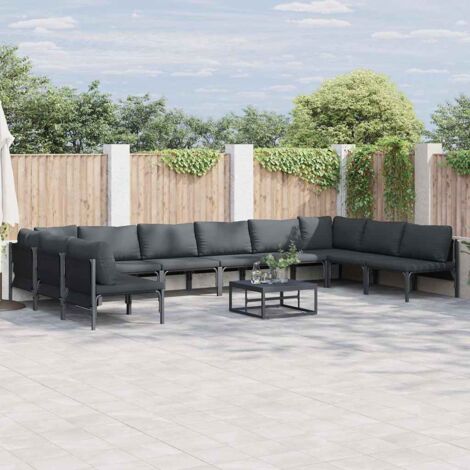 Garden Sofa Set Anthracite Steel vidaXL (1/5)