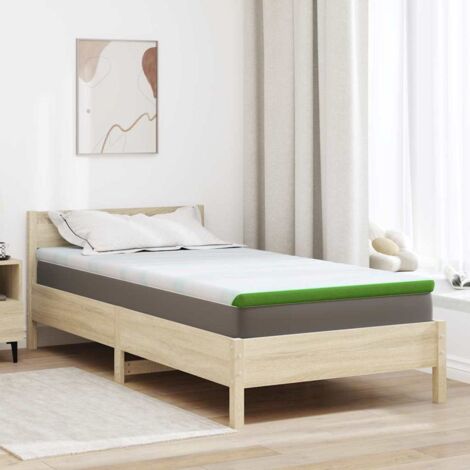 Mattress Pads White and Green 120 x 200 cm vidaXL (1/5)