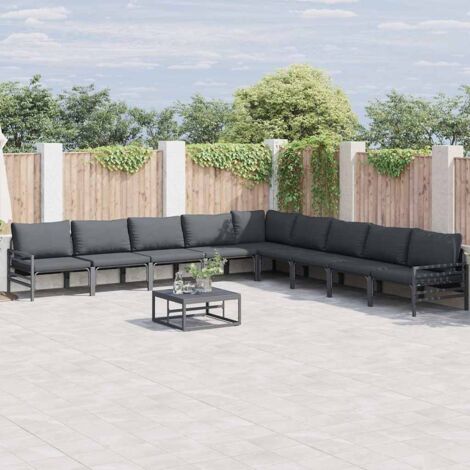 Garden Sofa Set Anthracite Steel vidaXL (1/5)