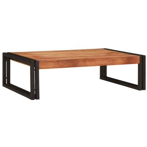 Bathroom Shelf 80 x 50 x 23 cm Solid Mango Wood and Iron vidaXL