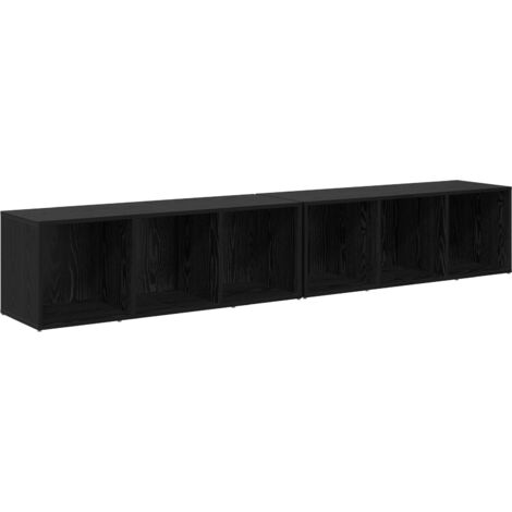 2 pcs Black Oak Engineered wood vidaXL (1/5)