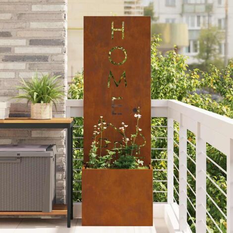 Garden Privacy Screen Rusty 50 x 140 cm Weathering steel vidaXL