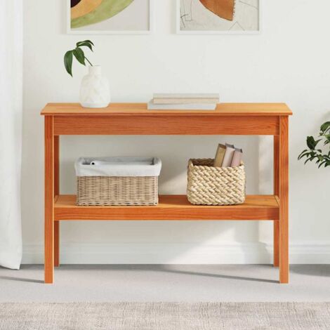 Console Table Wax brown 110 x 40 x 75 cm Solid pine wood vidaXL