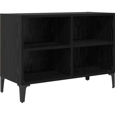 Entertainment Centre Black Oak Engineered wood Medium vidaXL (1/5)