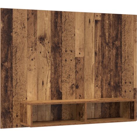 Wall TV Cabinet Old wood Engineered wood vidaXL
