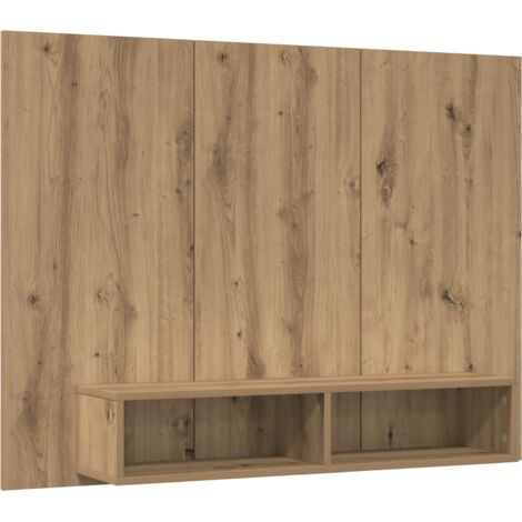 Wall TV Cabinet Artisan oak Engineered wood vidaXL