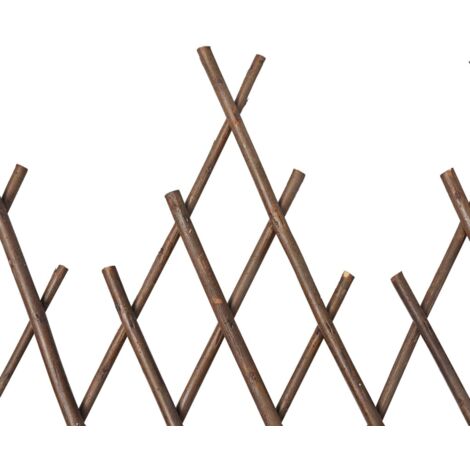 Willow Trellis Fence 5 pcs vidaXL
