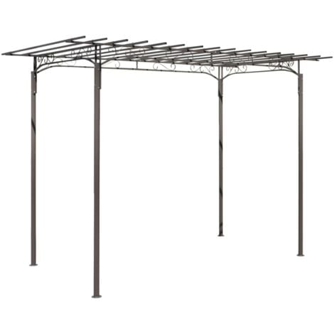 Rose Arch Garden Arbor Steel Garden Decoration vidaXL