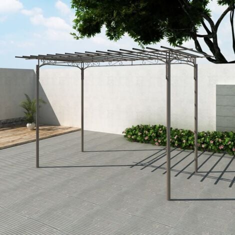 Rose Arch Garden Arbor Steel Garden Decoration vidaXL