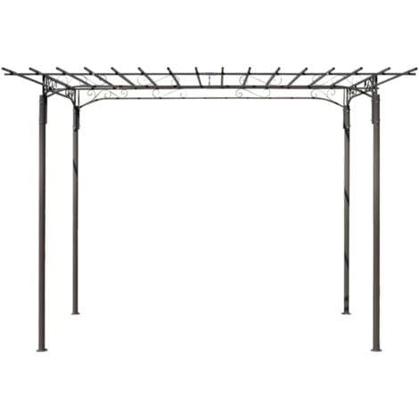 Rose Arch Garden Arbor Steel Garden Decoration vidaXL