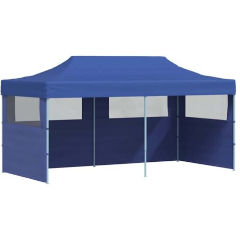 Blue Foldable Pop-up Party Tent 3 x 6 m vidaXL