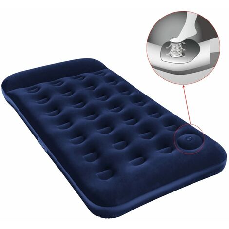 Bestway Inflatable Flocked Airbed Built-in Foot Pump 188x99x28cm