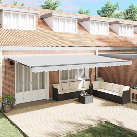 Awning Anthracite 6 x 3.5 m Metal vidaXL