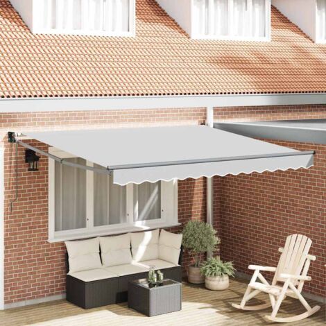 Awning Anthracite 3 x 2.5 m Metal vidaXL