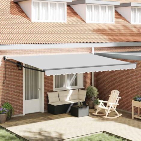 Awning Manual Anthracite 5 x 3 m Metal vidaXL