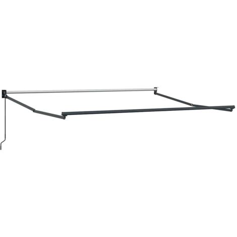 Awning Manual Anthracite 3 x 2.5 m Metal vidaXL