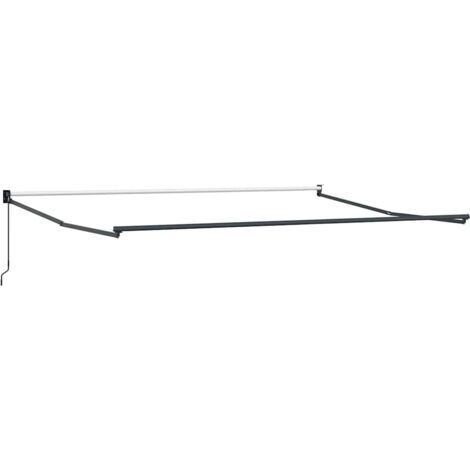 Awning Manual Anthracite 4.5 x 3 m Metal vidaXL