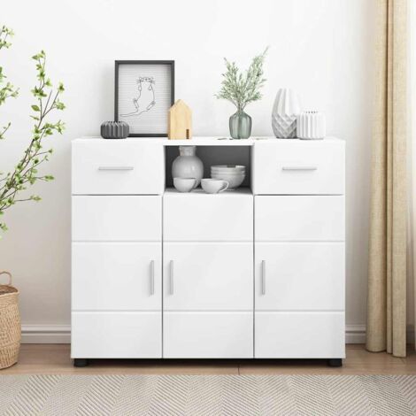 Sideboard with Drawer White 88.5 x 30.5 x 73 cm Engineered wood vidaXL