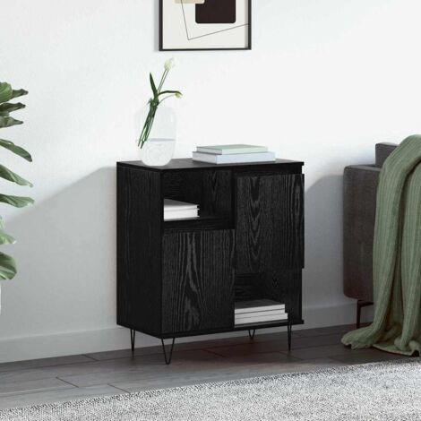 Sideboard Black oak 60 x 35 x 70 cm Engineered wood vidaXL (1/5)