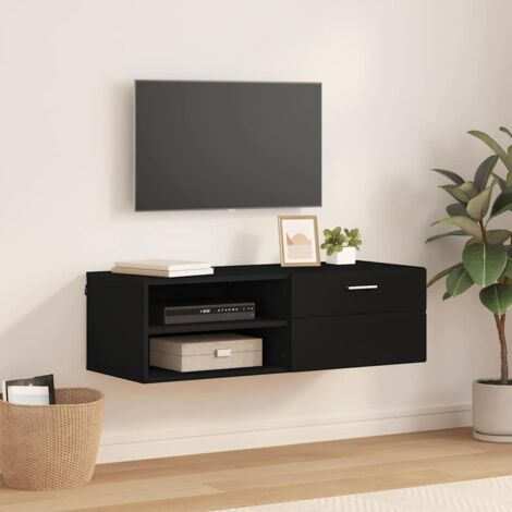 TV Cabinet with Drawer Black 100.5 x 39 x 30 cm Engineered wood vidaXL