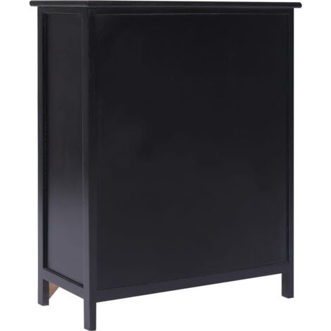 Side deals cabinet black