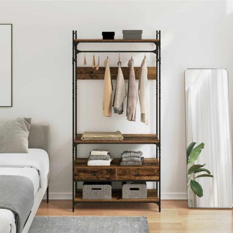 Wardrobe with Shelf Old wood 89 x 39 x 184.5 cm Engineered wood vidaXL (1/5)