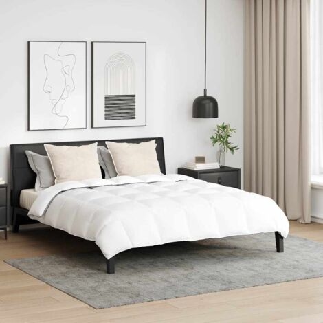 Winter Duvet with Pillow 3 pcs White Down Feather vidaXL