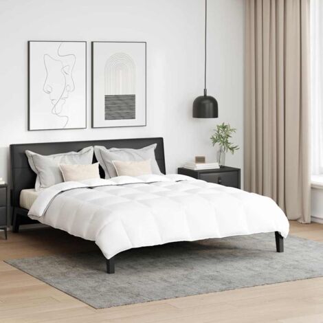 Winter Duvet with Pillow 3 pcs White Down Feather vidaXL