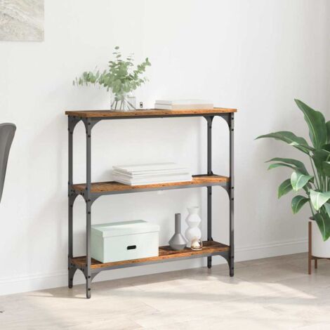 Console Table with Shelf Old wood 75 x 22.5 x 75 cm vidaXL (1/5)