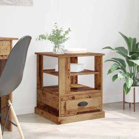 Bedside Cabinet Old wood 50 x 50 x 60 cm Engineered wood vidaXL