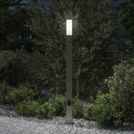 Outdoor Floor Lamp Black Stainless Steel Lights