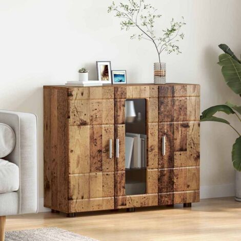 Sideboard with Door Old wood 55.5 x 29 x 100 cm Engineered wood vidaXL (1/5)
