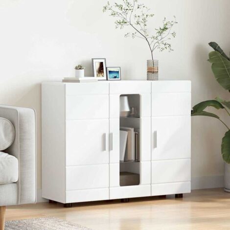Sideboard with Shelf White 55.5 x 29 x 100 cm Engineered wood vidaXL