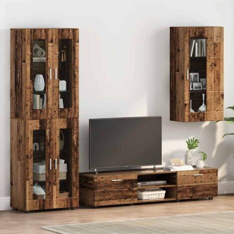 Wall-mounted Cabinet Old wood 55 x 29 x 100 cm Engineered wood vidaXL