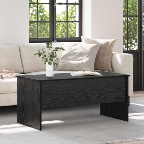 Coffee Table Black oak 102 x 50.5 x 46.5 cm Engineered wood vidaXL
