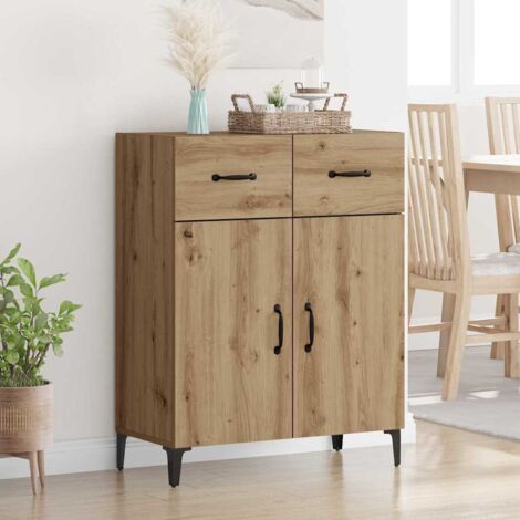 Sideboard Artisan oak 34 x 69.5 x 90 cm Engineered wood vidaXL