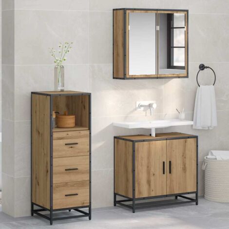 Bathroom Furniture Set Artisan Oak 35 x 37.5 x 100 cm vidaXL