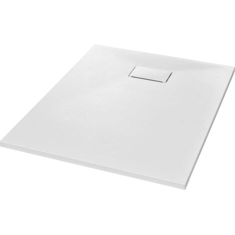 Shower Base Tray SMC White 100x80 cm vidaXL