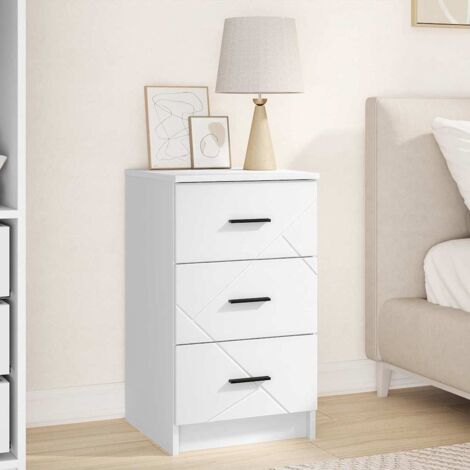 Bedside Cabinet White 38 x 38 x 66 cm Engineered wood vidaXL