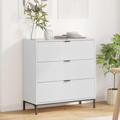 Sideboard High gloss white 79.5 x 33 x 82 cm Engineered wood vidaXL (1/5)