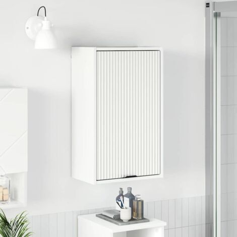 Bathroom Cabinet Wall-mounted with Door White 39 x 23.5 x 65 cm vidaXL