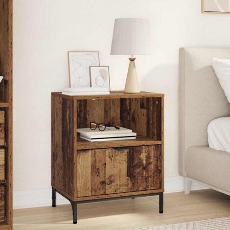 Bedside Table Old wood 49 x 36 x 61 cm Engineered wood vidaXL (1/5)