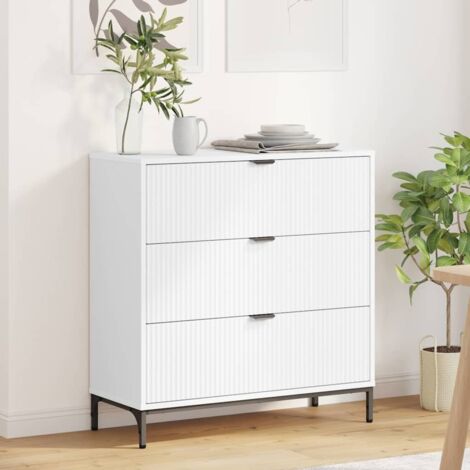 Sideboard with Drawer White 79.5 x 33 x 82 cm Engineered wood vidaXL (1/5)