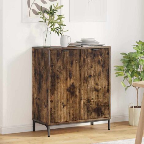 Sideboard Smoked oak 69.5 x 33 x 82 cm Engineered wood vidaXL