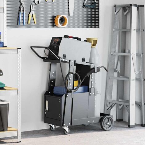 Welding Trolley Black 90 x 46 x 96 cm Steel vidaXL (1/5)
