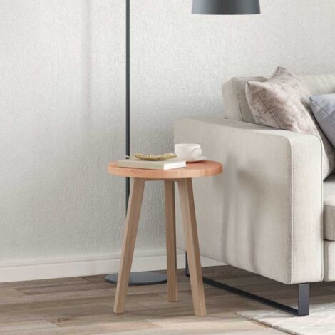 Table Top Light brown Ø 40 x 2.5 cm Solid oak wood vidaXL (1/5)