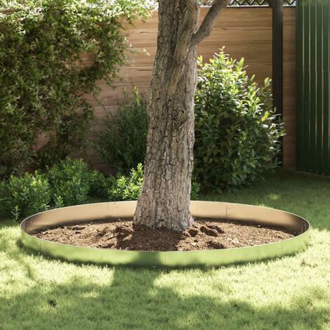 Set of 20 Flexible Lawn Fence Galvanised Steel 100 x 14 cm vidaXL